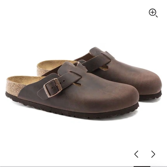 Birkenstock Boston oiled leather habana brown Boston clog mules NWT 38 regular